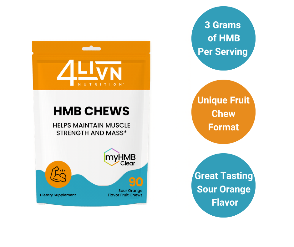 4LIVN HMB Fruit Chews - Muscle preservation, Daily.